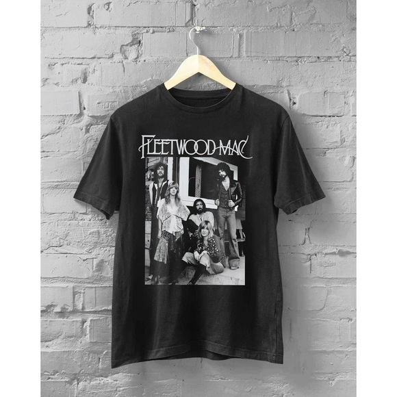 Maglietta Ufficiale Fleetwood Mac - Logo Classico, Colore Nero | T-Shirt Unisex In Cotone - Foto 7